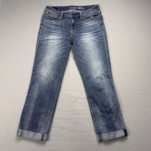 Signature Levi's Womens Size 4-W27 Fits 28x24 Modern Slim Cuffed Jeans Blue